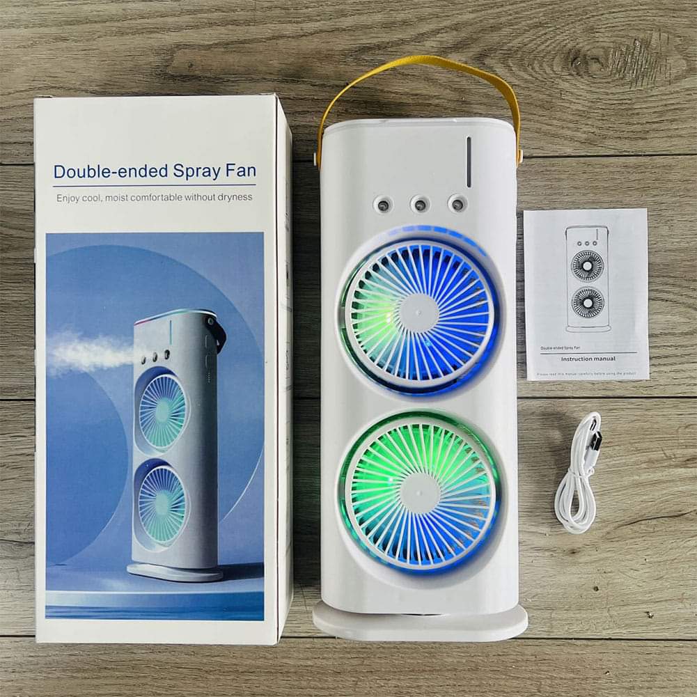 Rechargeable Double-ended Spray Fan Mist Humidifier AC